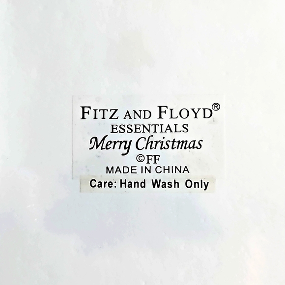 Fitz and Floyd Essentials Christmas 3 🌲 Glass Serving Tray - Picture 3 of 5